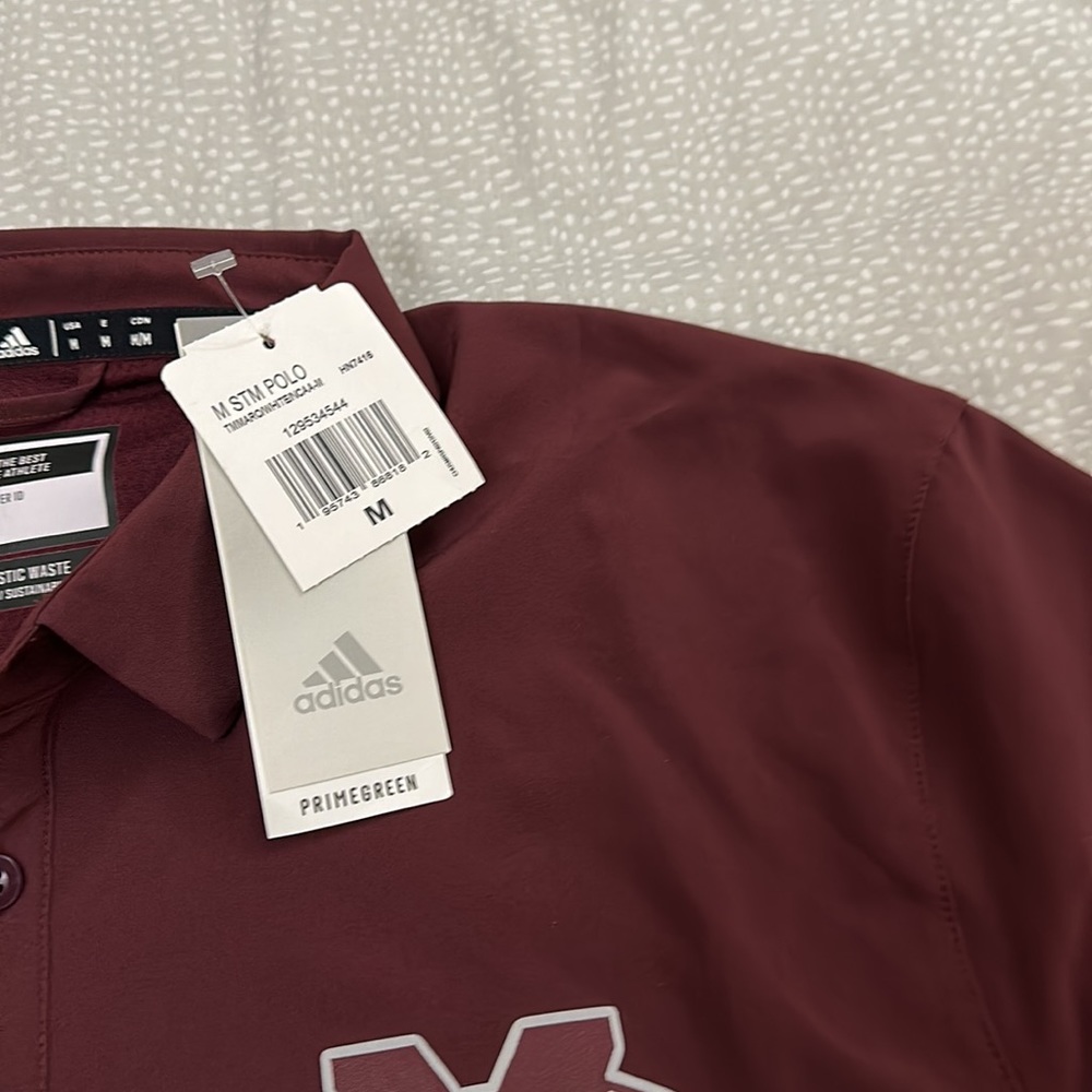 NWT ADIDAS MICHIGAN STATE SHORT SLEEVE SHIRT SIZE MEDIUM - Picture 5 of 10